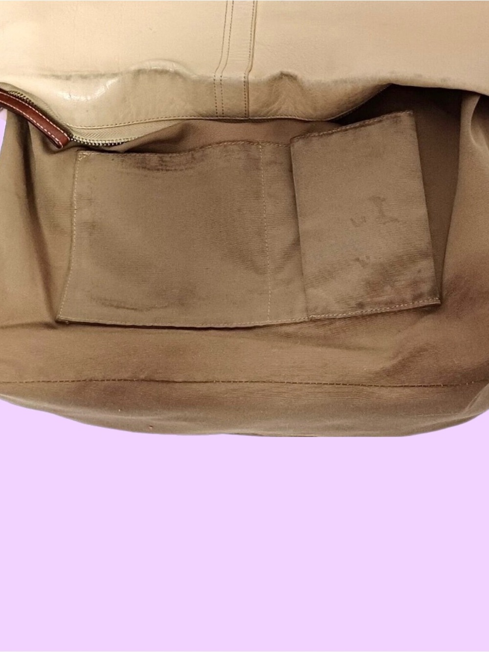 Coach Legacy East West Y2K Beige Leather 2-Way Crossbody Shoulder Bag - Picture 5 of 6